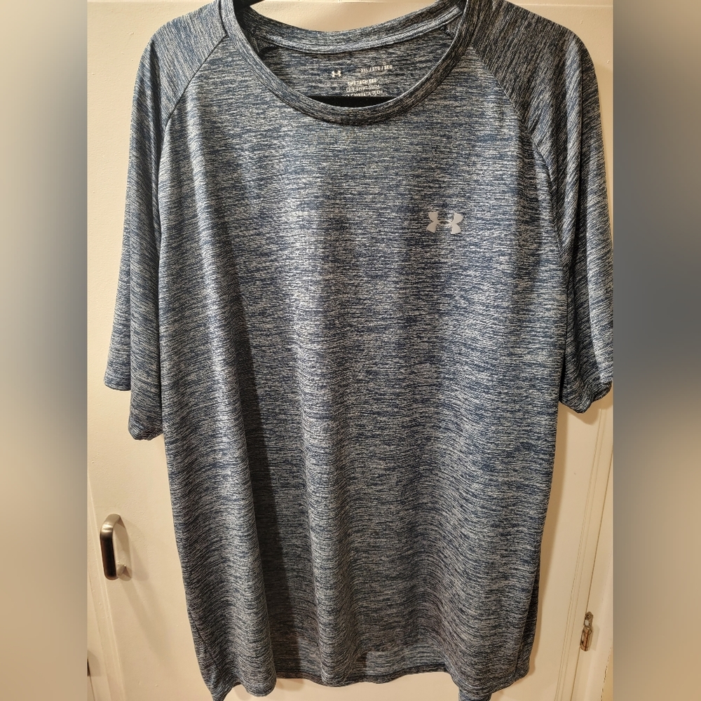 Under Armour The Tech Tee Training Shirt  Lightweight Blue Men's Size 3XL